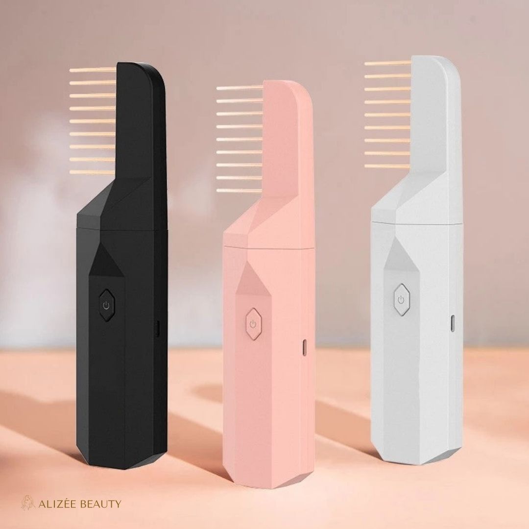 Brûleur d'Encens Electronique USB avec Fonction Peigne 2 en 1 - Peigne Bruleur d'Encens™ - soins cheveux - senteur d'huiles essentielles