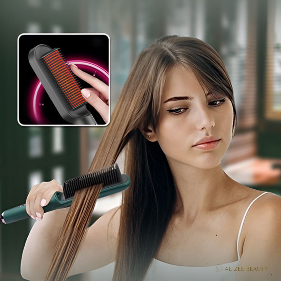 Peigne Lisseur 2 en 1 - couleur violet