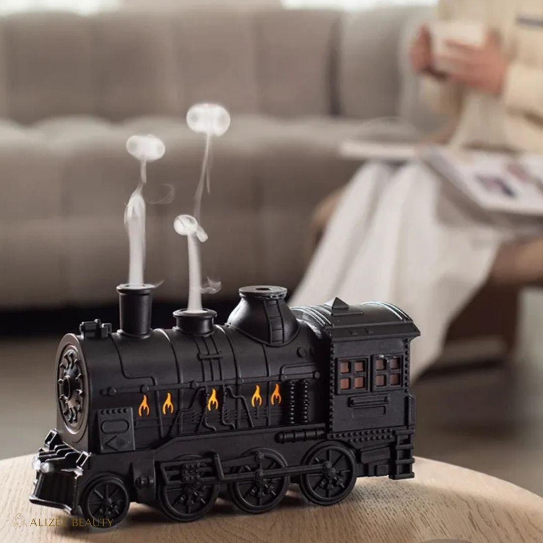 Diffuseur d'huiles Essentielles en Forme de Locomotive ultrasonique