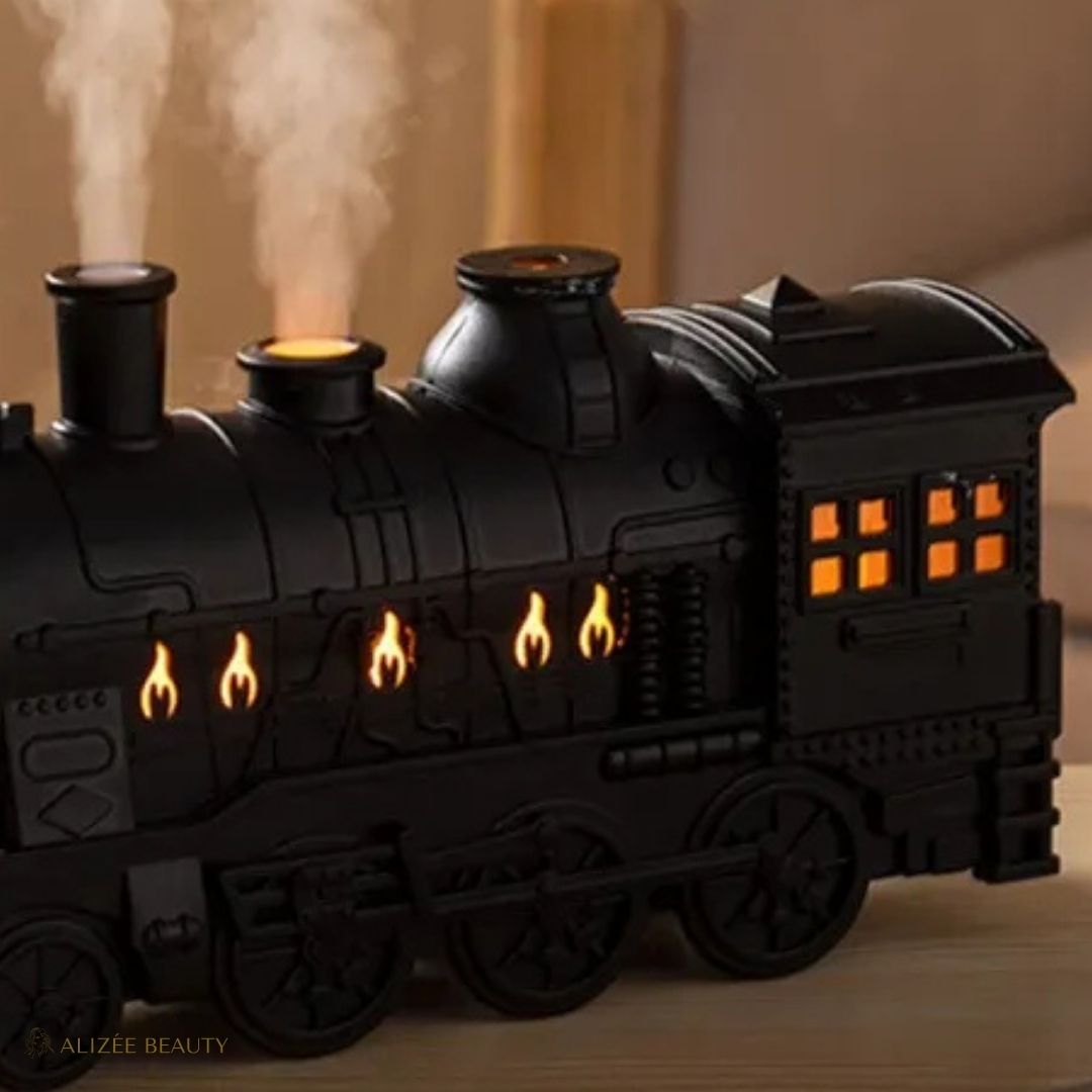 Diffuseur d'huiles Essentielles en Forme de Locomotive noir