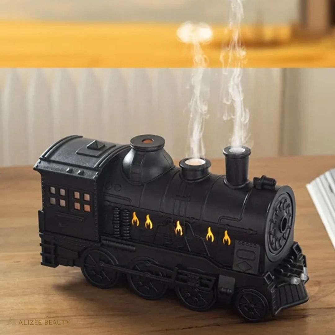Diffuseur d'huiles Essentielles en Forme de Locomotive noir