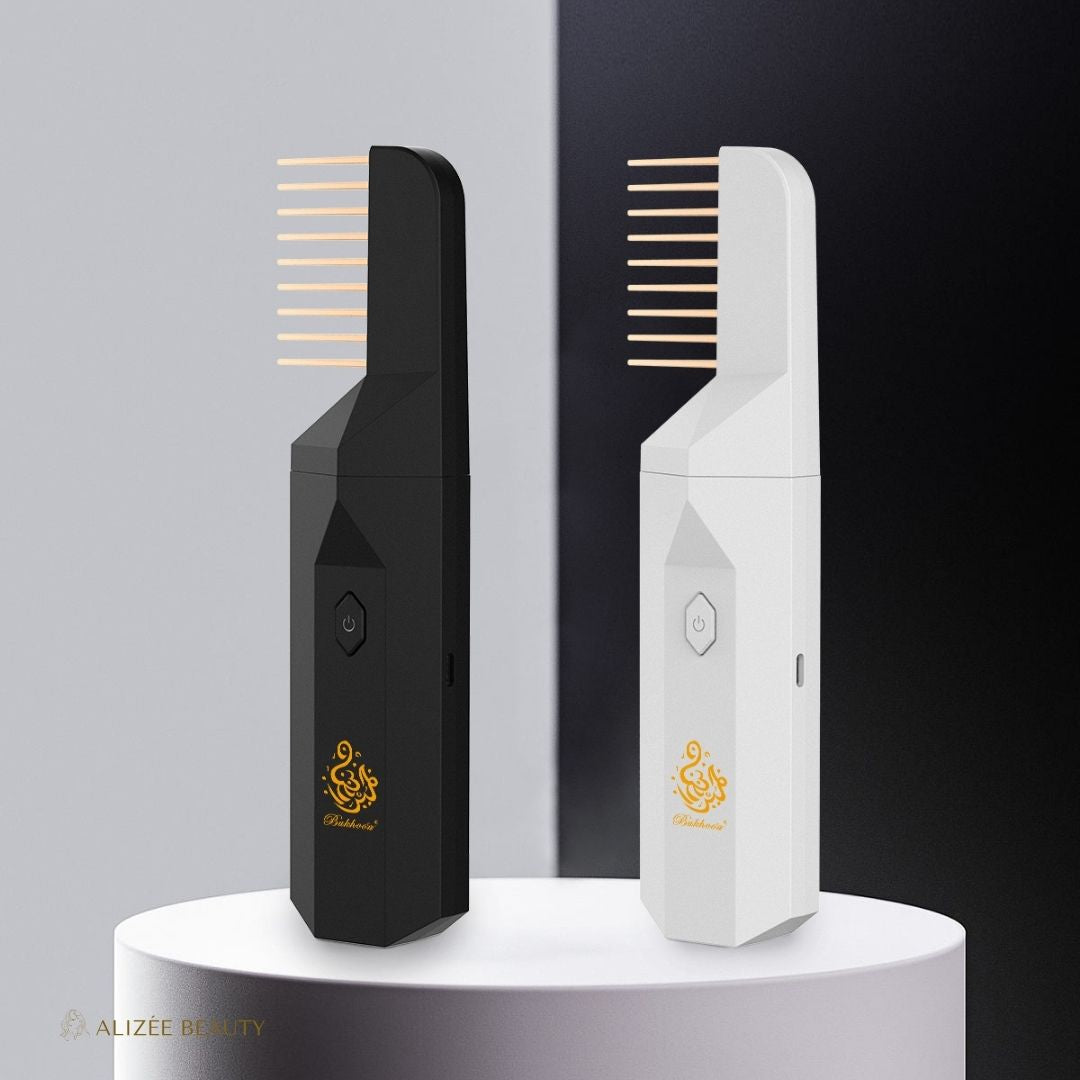 Brûleur d'Encens Électronique USB avec Fonction Peigne 2 en 1 - Peigne Bruleur d'Encens™ - ALIZÉE BEAUTY Noir ALIZÉE BEAUTY soins cheveux - senteur d'huiles essentielles