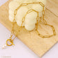 Collier Perle Acier inoxydable 304 Plaqué Or 18K - bijoux fantaisie
