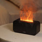 Diffuseur Ultrasonique d'Huiles Essentielles noir avec flamme