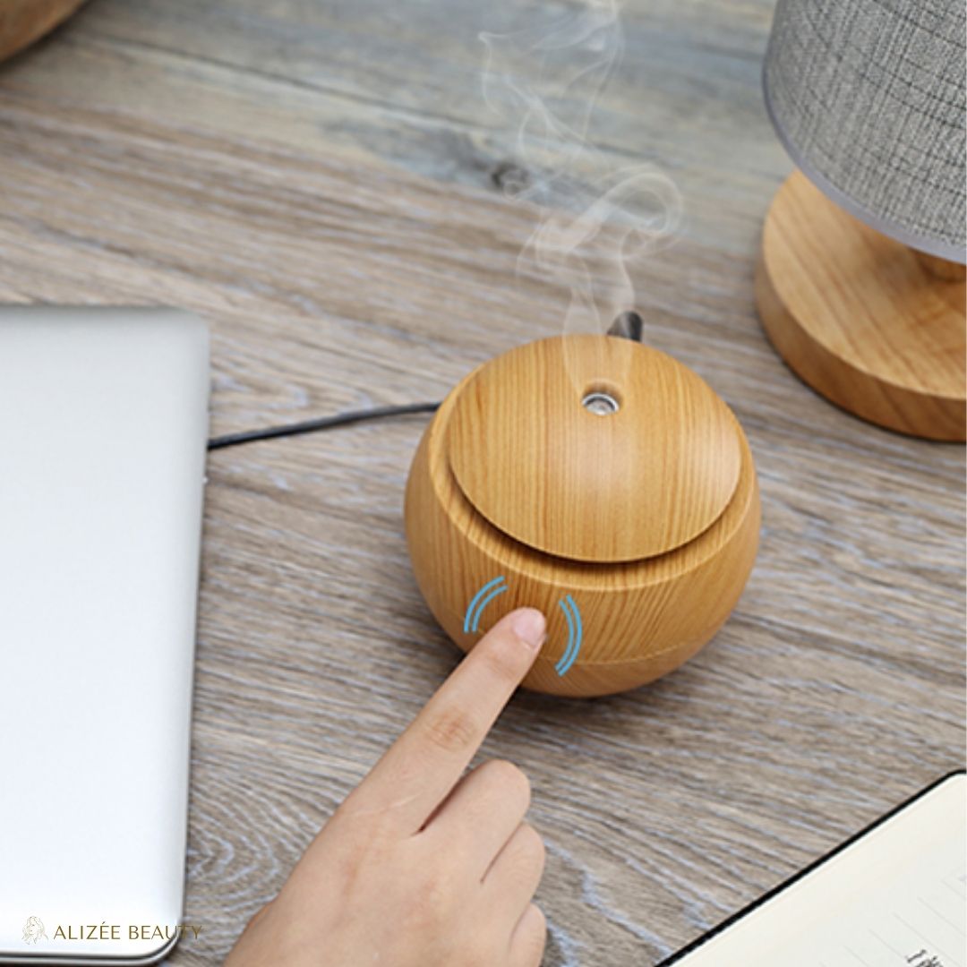 Diffuseur d Huiles Essentielles Zen Relax Diffuseur marron fonce