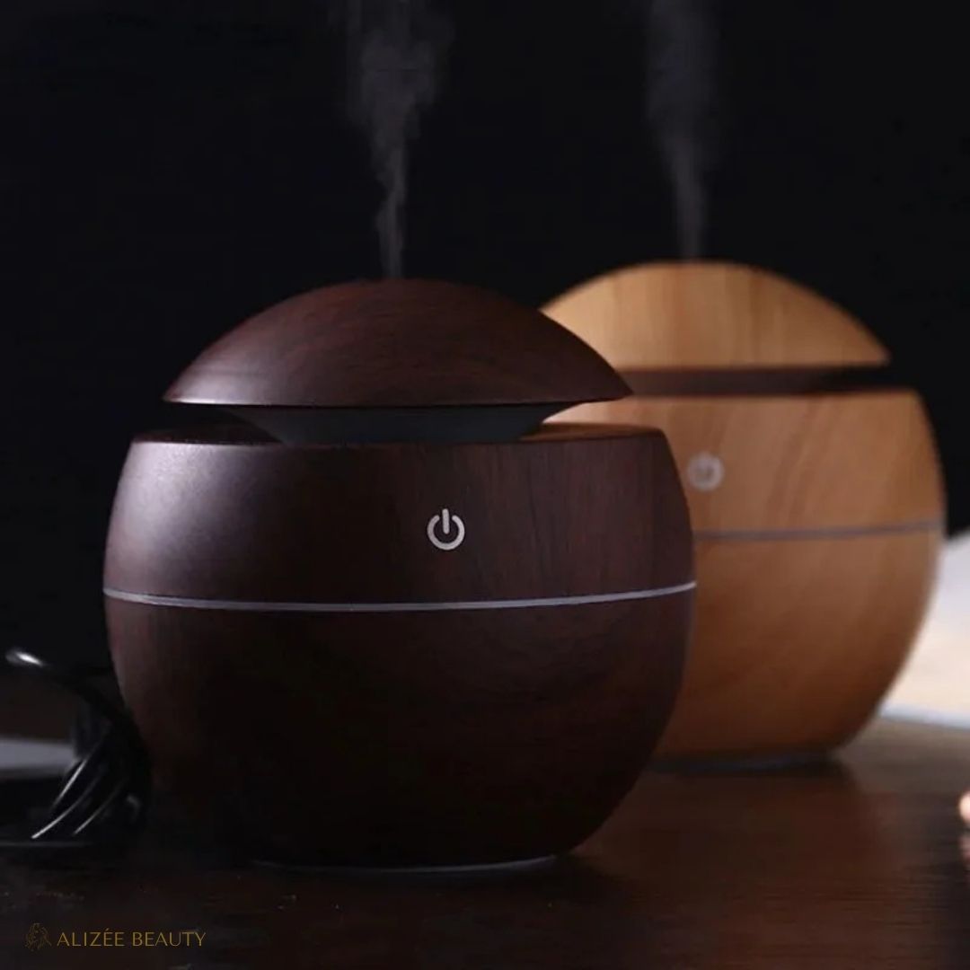 Diffuseur d Huiles Essentielles USB Zen Relax Diffuseur marron fonce