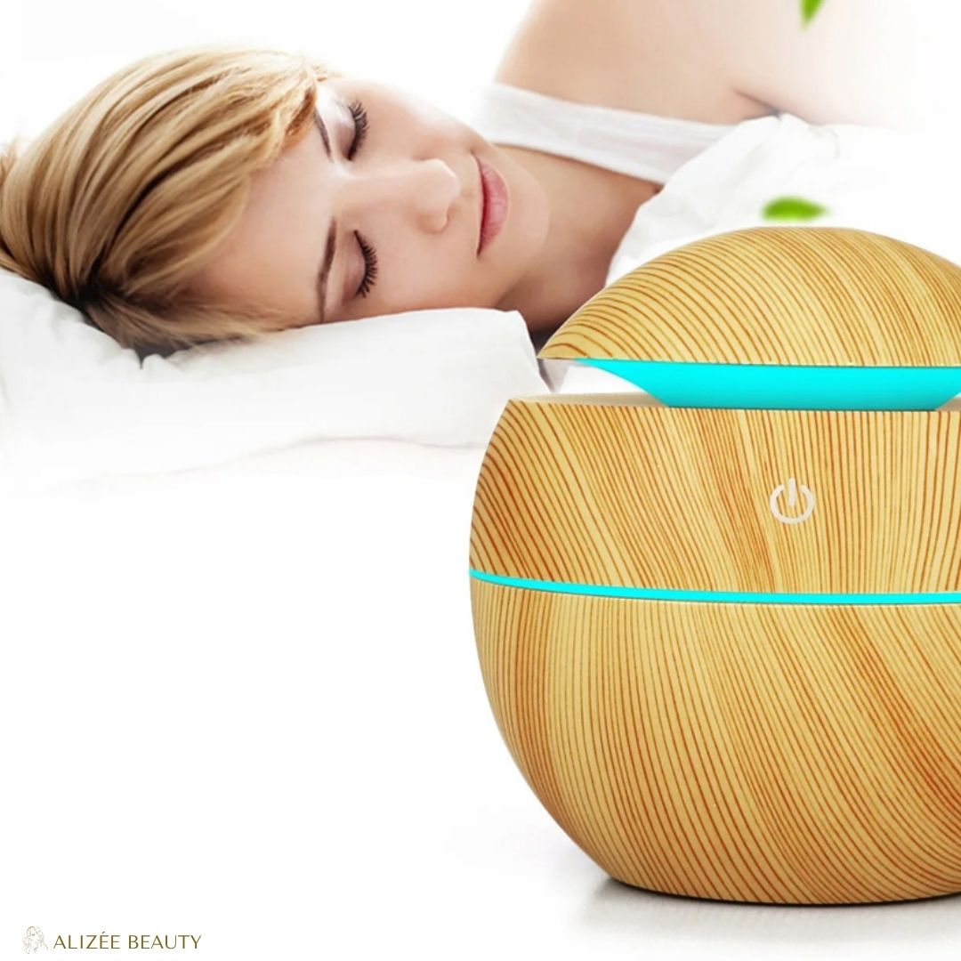 Diffuseur ultrasonique d Huiles Essentielles Zen Relax Diffuseur marron fonce