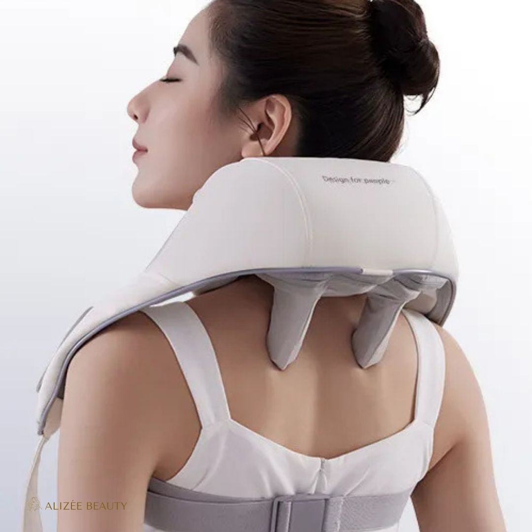Masseur Électrique pour Épaules et Cou beige - massage cou - Alizée Beauty