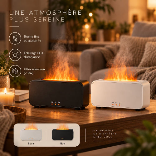 diffuseur d'huile essentielle sur une table - Alizée Beauty