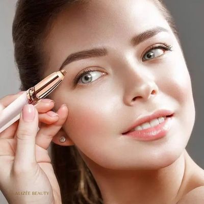 Tondeuse a sourcils couleur or - Alizée Beauty - Epilateur à Sourcils USB - épilateur de sourcils - rasoir pour sourcils
